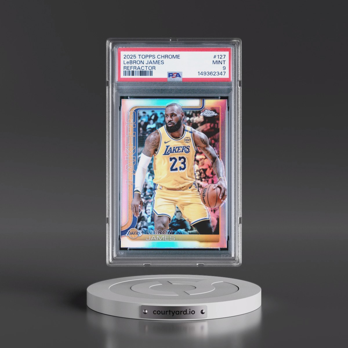 2025 LeBron James - Basketball Topps Chrome PSA 9 MINT